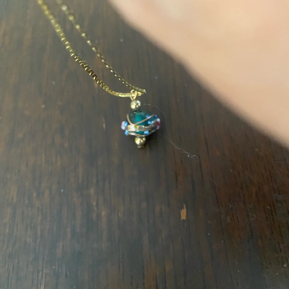 3 costume necklaces glass bead and cross - Picture 6 of 16